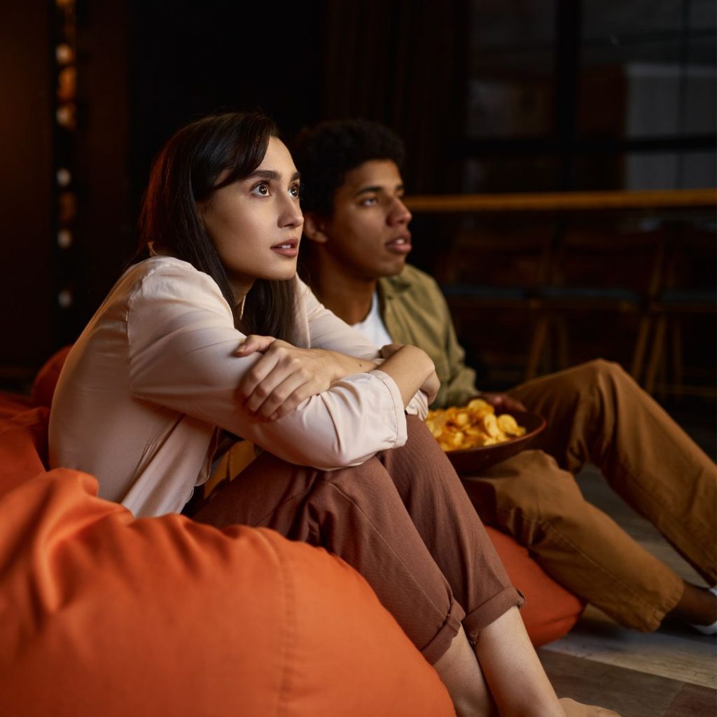 <strong>Exclusive Films From Black Creators</strong> 3 a couple watching a movie