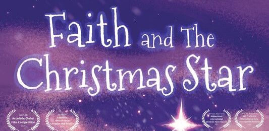 Official poster for Faith and The Christmas Star, a 2026 animated Christmas short directed by Anne Trenning and selected as a PVIFF finalist.